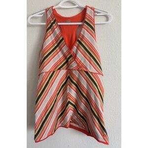 Alo Sport W2163R Women's XL Striped Crossover Tank Top NWT